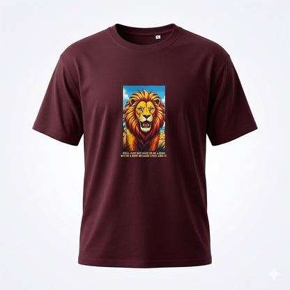 Lion Oversized Tee | Signature Collection