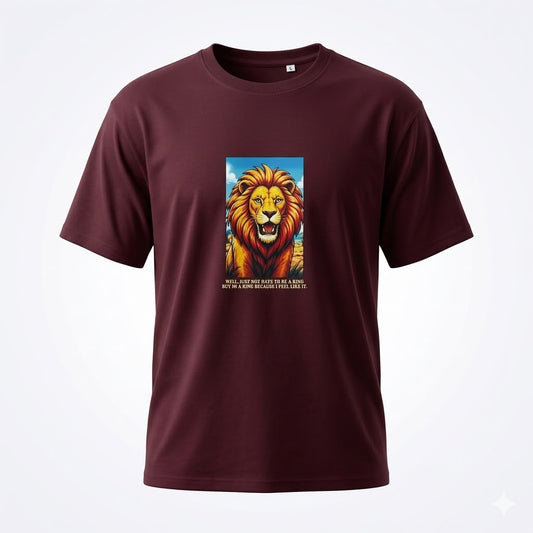 Lion Oversized Tee | Signature Collection