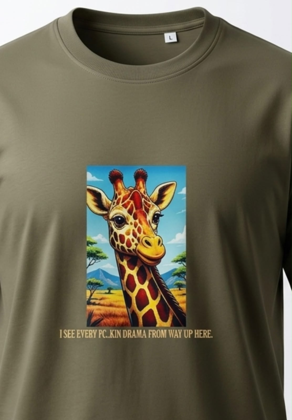 Giraffe Oversized Tee | Signature Collection