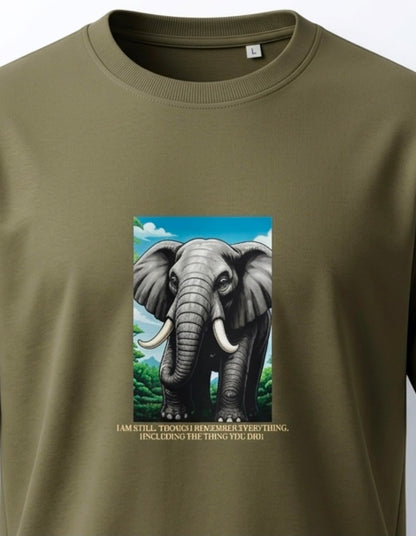 Elephant Oversized Tee | Signature Collection