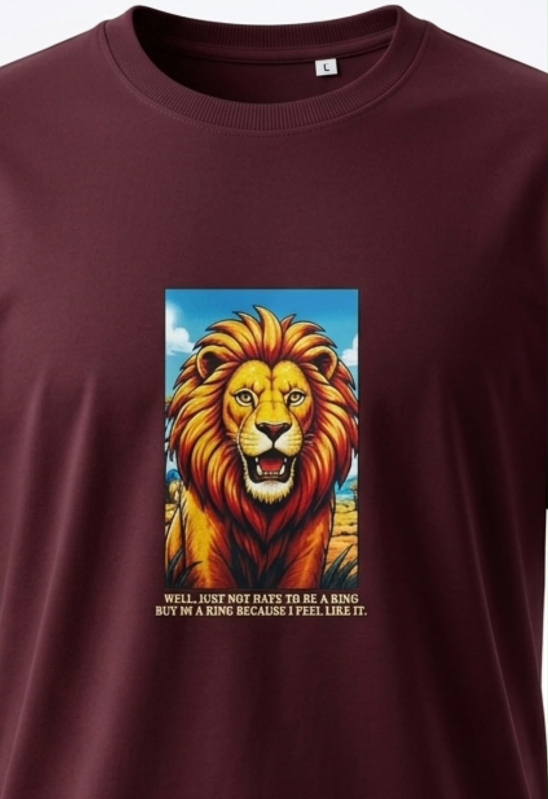 Lion Oversized Tee | Signature Collection