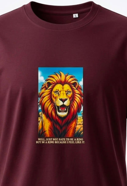 Lion Oversized Tee | Signature Collection