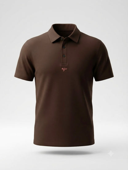 Essential Polo Tee – Coffee