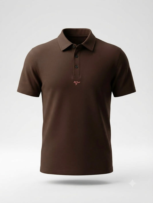 Essential Polo Tee – Coffee