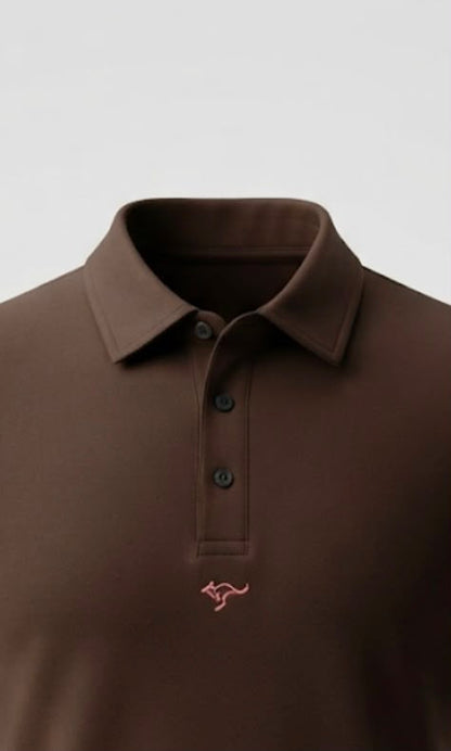 Essential Polo Tee – Coffee