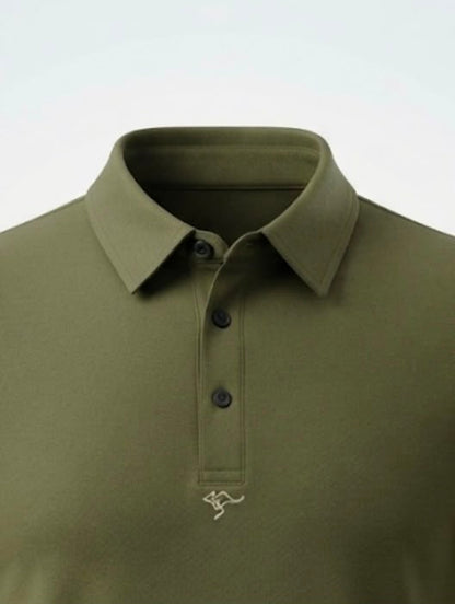Essential Polo Tee – Olive Green