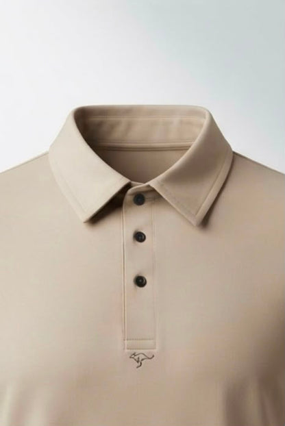 Essential Polo Tee – Beige