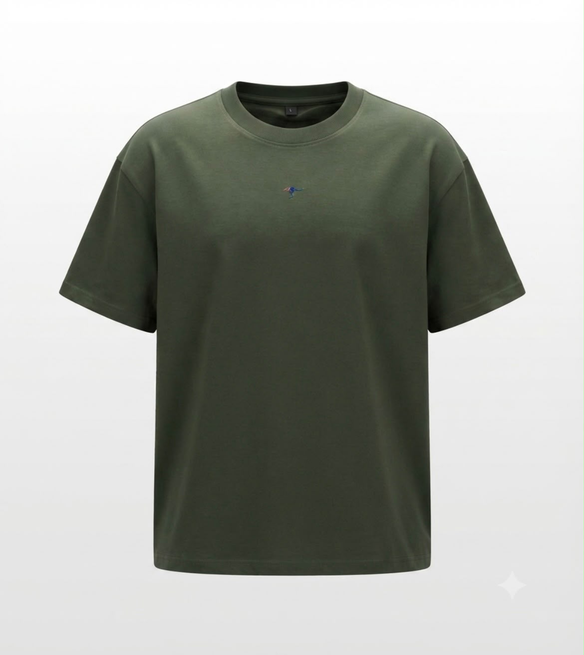 Minimal Tee – Olive Green| Essentials Oversized