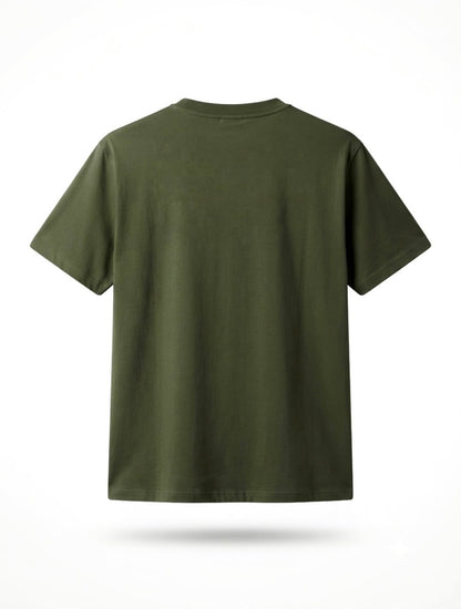 Minimal Tee – Olive Green| Essentials Oversized